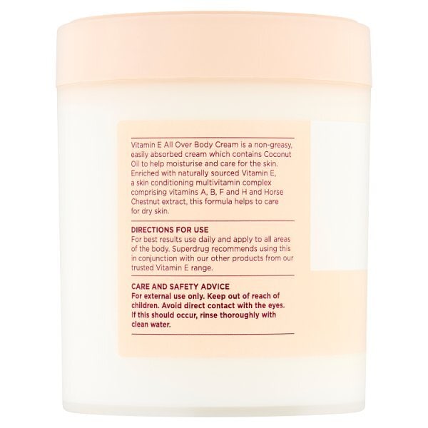 Vitamin E All Over Body Cream 475ml