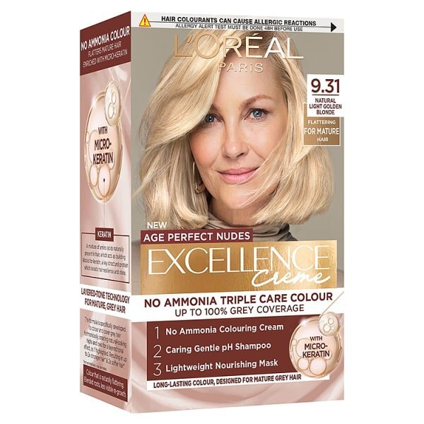 L'Oréal Paris Excellence Age Perfect Nudes 9.31 Light Golden Blonde