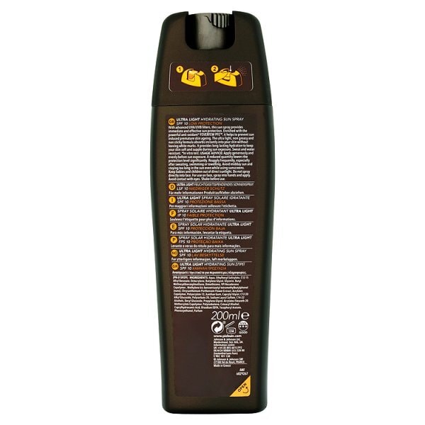 Piz Buin In Sun Ultra Light Sun Spray SPF 10 Low 200ml