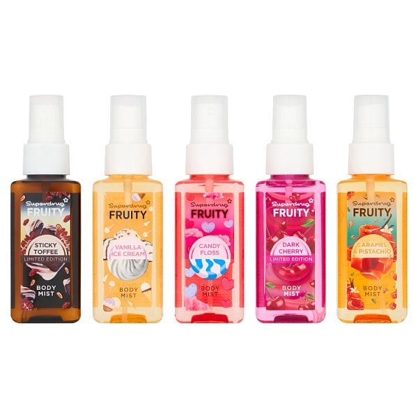 Superdrug Fruity Fragrance Mist Collection Gift Set 5 x 100ml