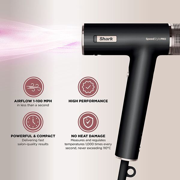 Shark Speedstyle Pro 3-In-1 Hair Dryer Straight & Wavy Hair