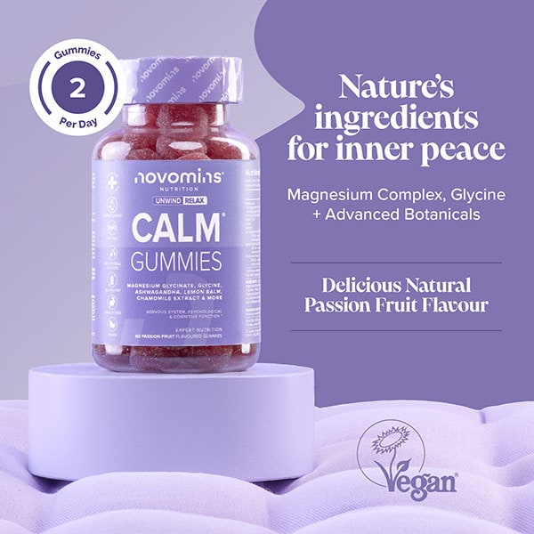 Novomins Passion-Fruit Flavoured Calm Gummies