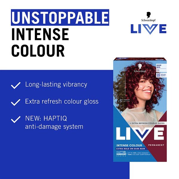 Schwarzkopf LIVE L75 Deep Red Permanent Hair Dye