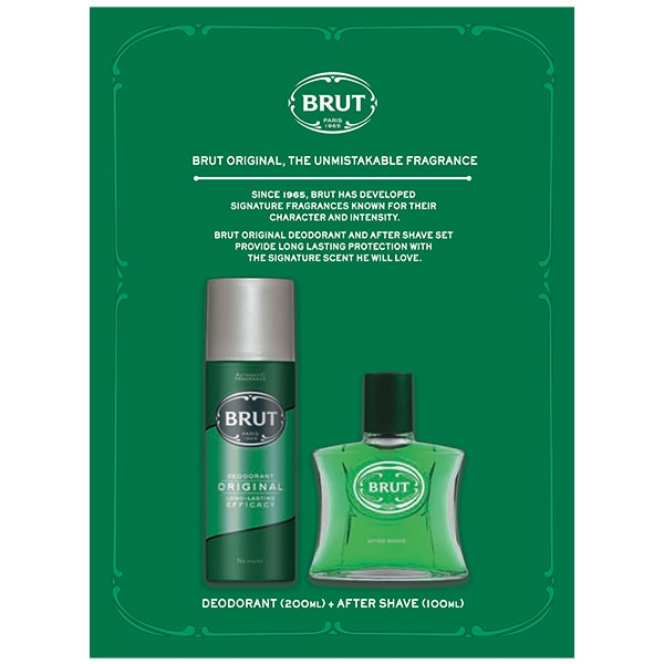 Brut Original Aftershave & Deodorant Men's Christmas Gift Set