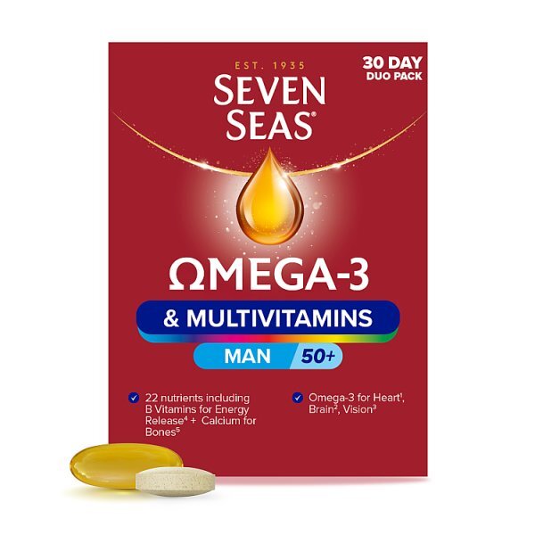 Seven Seas Omega 3 & Multivitamins Man 50+ Duo