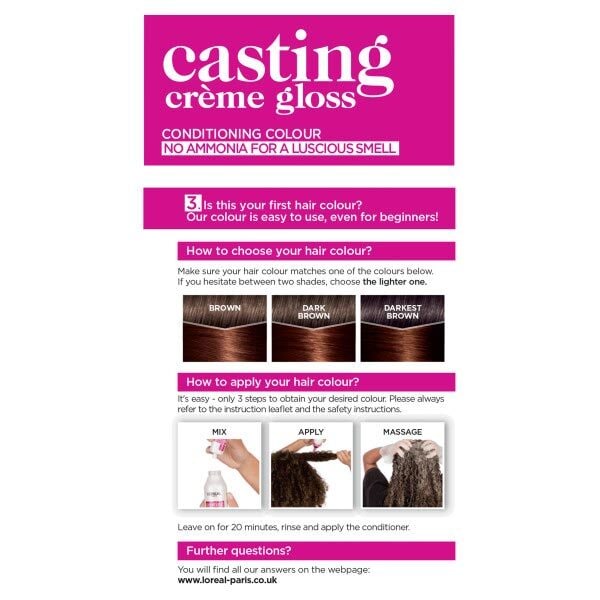 Casting Creme Gloss Permanent Hair Dye Auburn Henna 4.43