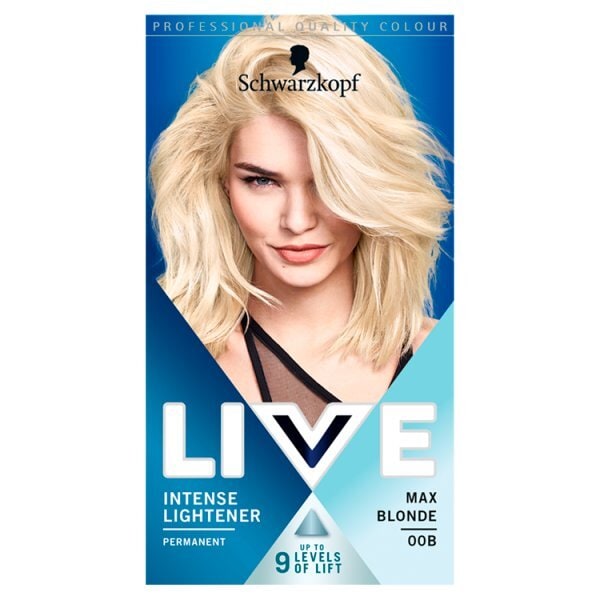 LIVE Intense Lightener Permanent Bleach Hair Dye Max Blonde