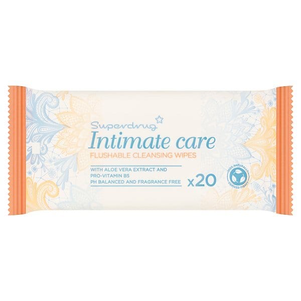Superdrug Intimate Care Wipes x20