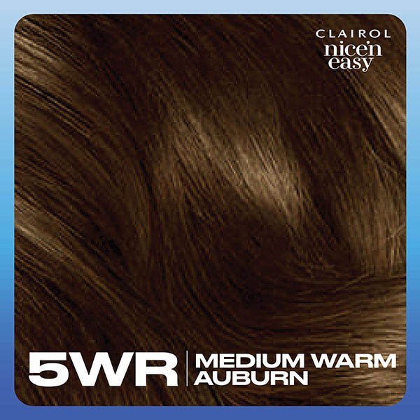 Clairol Nice'n Easy Hair Dye 5WR Medium Warm Auburn