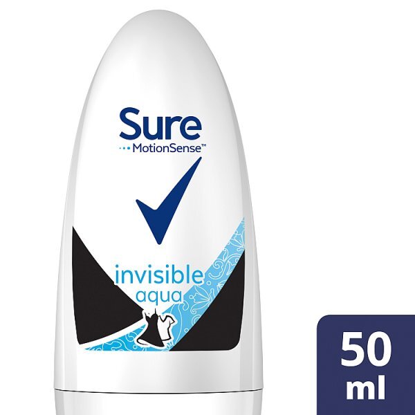 DNR Sure Invisible Aqua Antiperspirant Deodorant Roll On 50ml