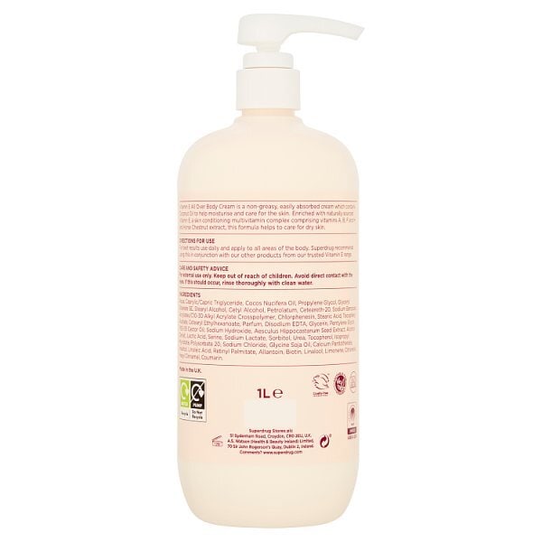 Vitamin E All Over Body Cream 1 Litre