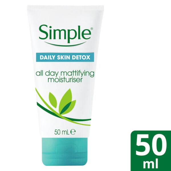 Simple daily skin detox all day mattifying Moisturiser 50ml