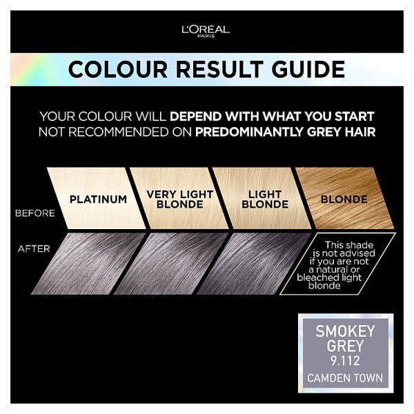 Preference Vivids (Colorista) Hair Dye Smokey Grey 9.11