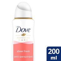 Dove Sheer Fresh Antiperspirent Deodorant 200ml