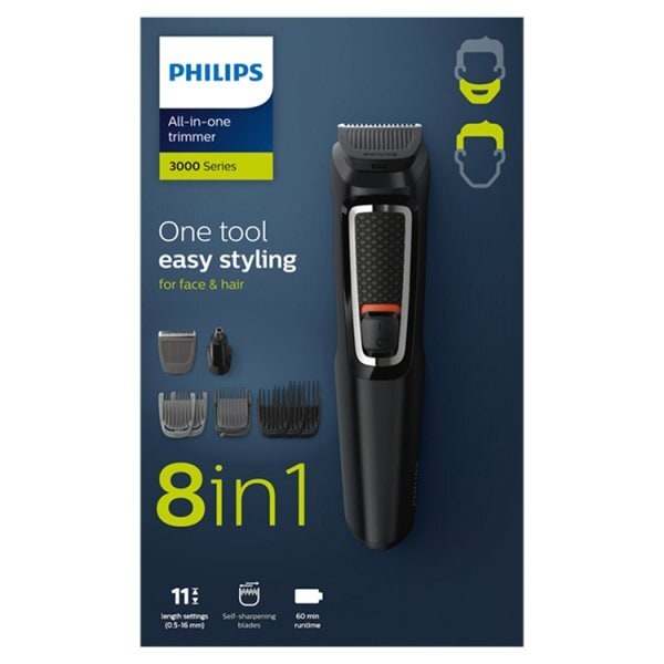 Philips Multigroom Series 3000 8-In-1 Face And Hair