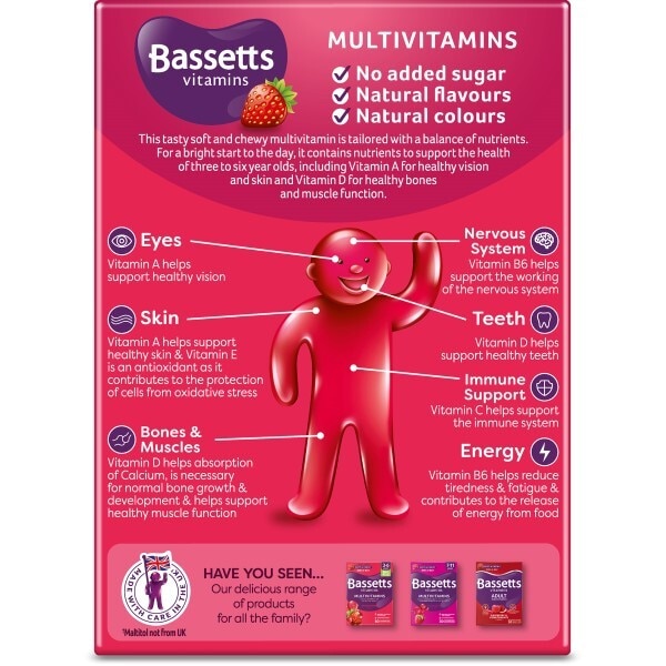 Bassetts Vitamins 3-6 Multivitamins Pastilles 30s