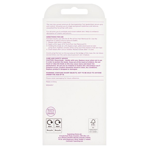 Superdrug B Dermaplaning Tool