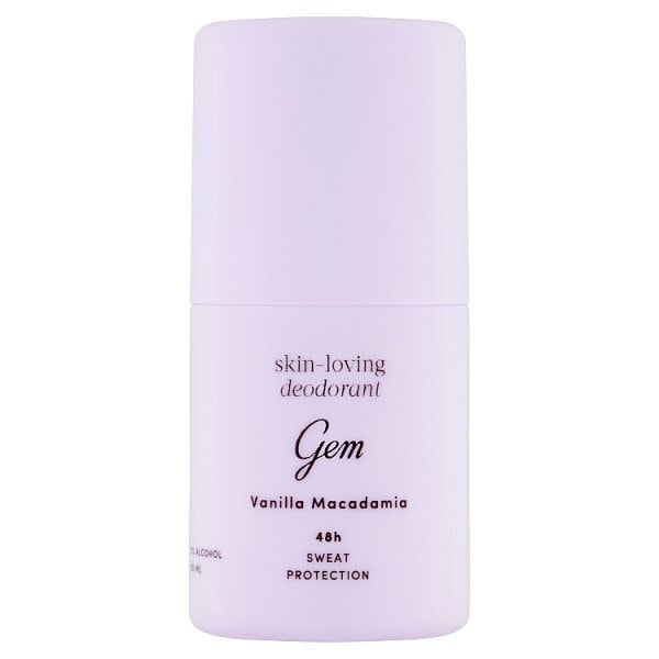 Gem Skin-Loving Roll On Deodorant: Vanilla Macadamia 50ml