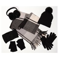 S/D Scarf Black Check