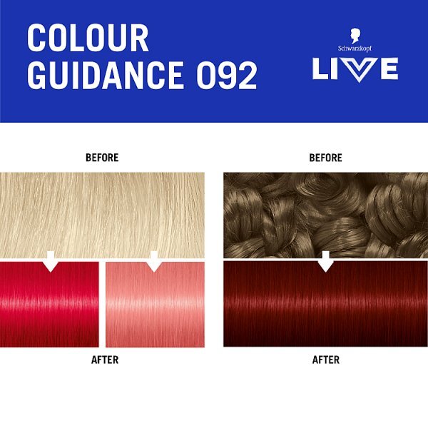 Schwarzkopf Live 092 - Pillar Box Red  Semi-Perm Hair Dye