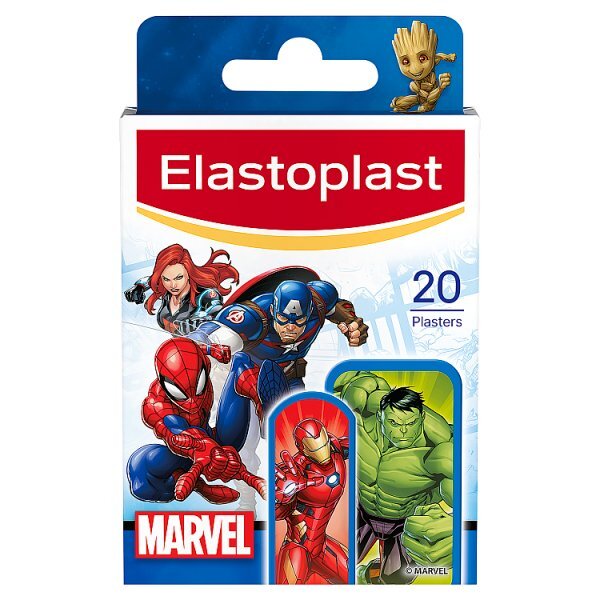 Elastoplast Marvel Avengers Painless Kids, 20 Plasters