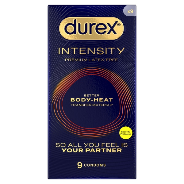 Durex Intensity Latex-Free Regular Fit Condoms 9Pk