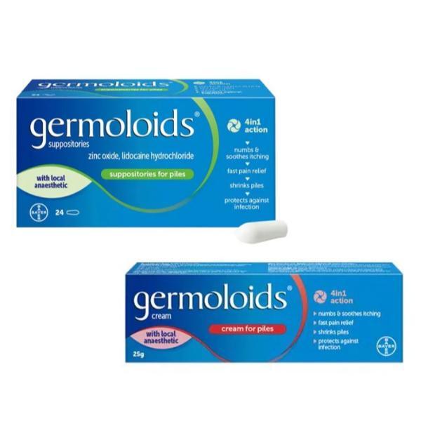 Germoloids Haemorrhoids-Piles Tablets &Triple Action Cream