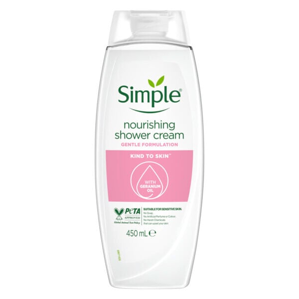 Simple Cream Nourishing Shower Gel 450ml