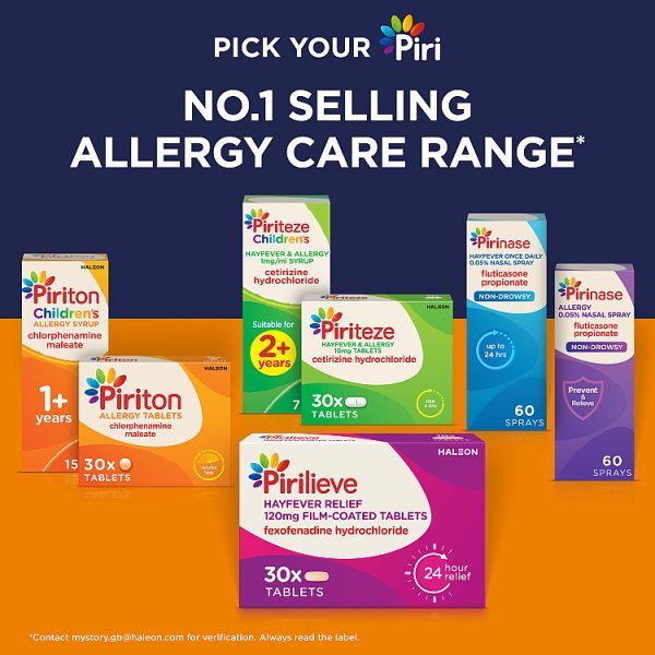 Piriton Allergy Relief Tablets Antihistamine tablets 60s