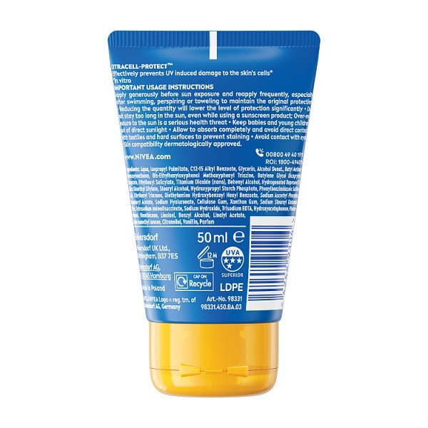 NIVEA SUN Protect & Moisture Sun Cream To-Go Tube SPF30 50ml