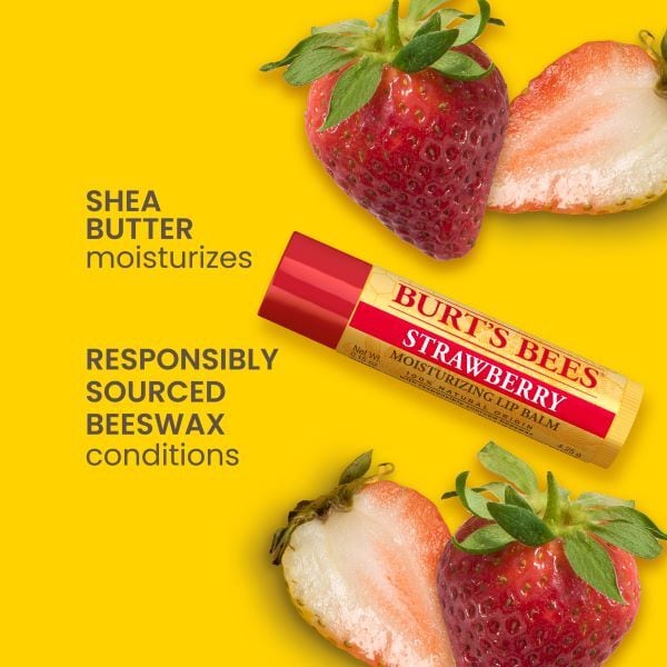 Burt's Bees Lip Balm, Strawberry, 4.25g