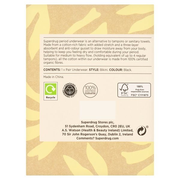 Superdrug Luna Period Bikini Pants - Extra Large