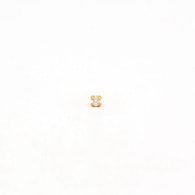 Studex 24ct Gold Plated 2mm CZ Earrings