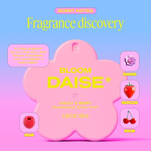 Daise Fragrance Body Mist Violet & Berry 100 Ml