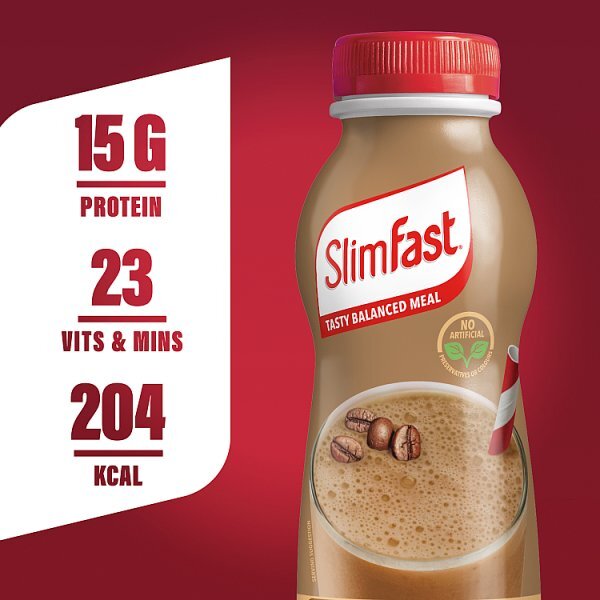 SlimFast Protein Cafe Latte Flavour Shakes 6x325ml