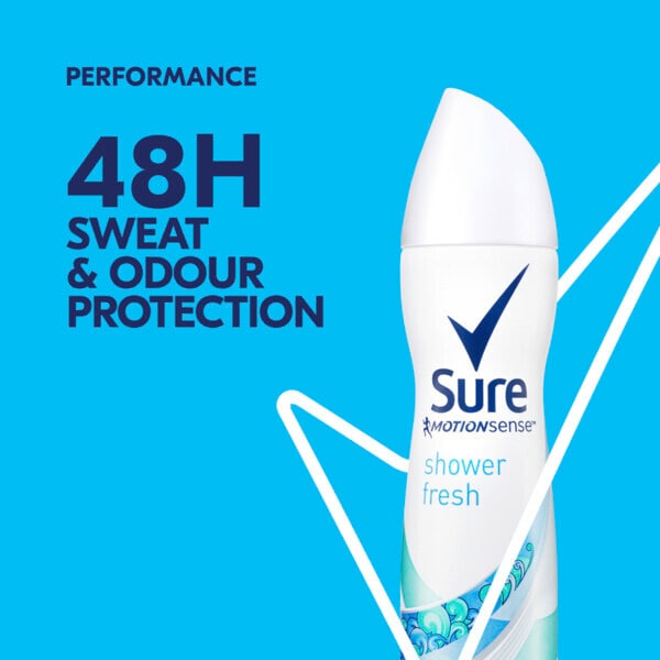 Sure Deodorant Aerosol Shower Fresh 150ml