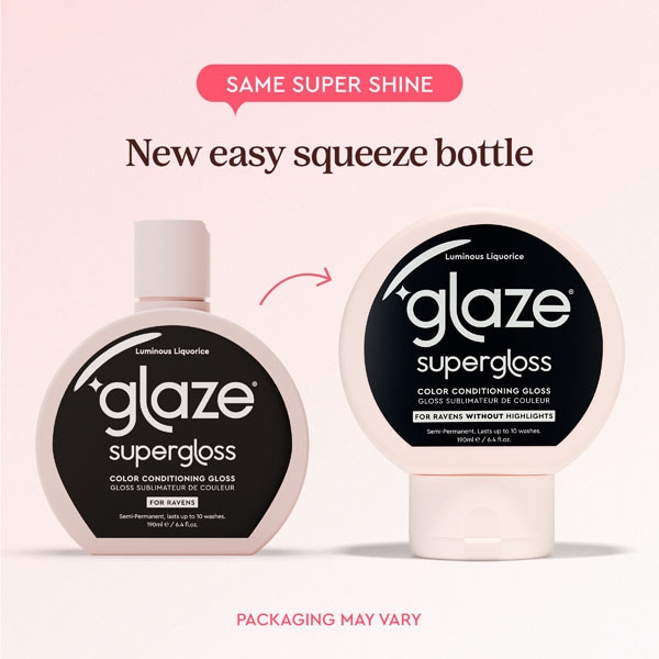 Glaze Super Color Conditioning Gloss Luminous Liquorice 190ml