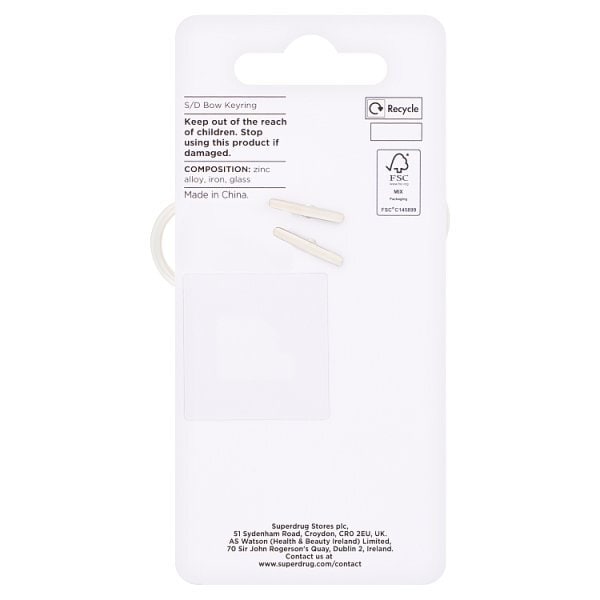Superdrug Bow Keyring