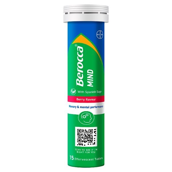Berocca Mind Berry 15 Effervescent Tablets