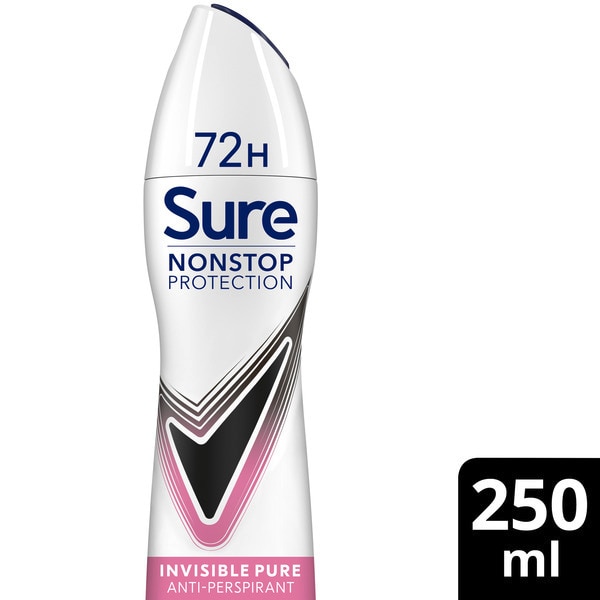 Sure Nonstop Protection Invisible Pure Anti-Perspirant Aerosol 250 ml