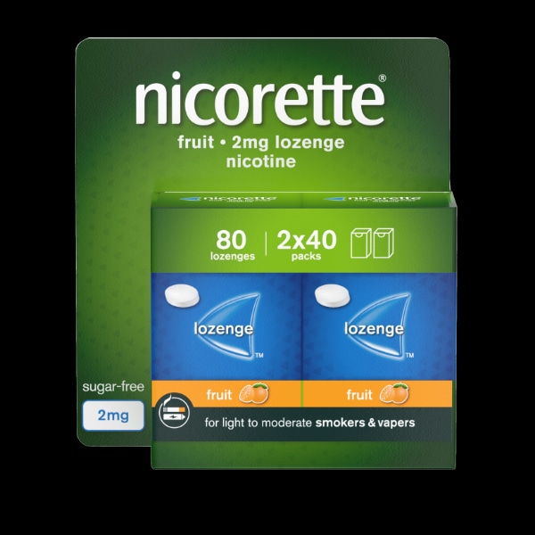 Nicorette Cools 2Mg Fruit Lozenges 80S (Stop Smoking)