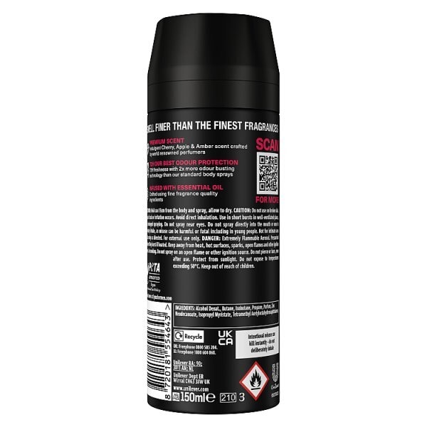 Lynx Fine Fragrance Collection Cherry Spritz Premium Body Spray 150 ml