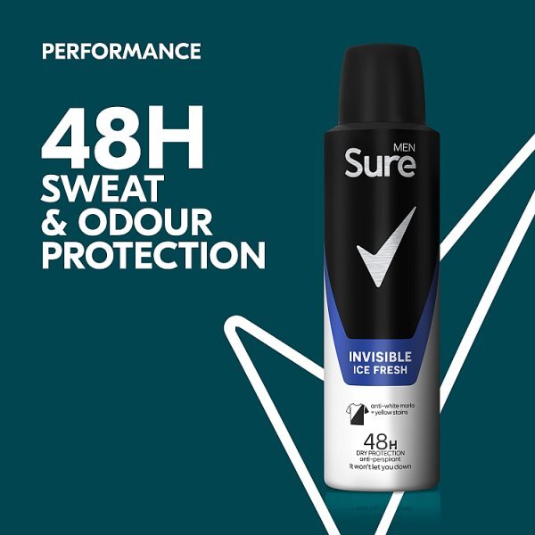 Sure Men Inv Ice Fresh Antiperspirant Deodorant 150ml