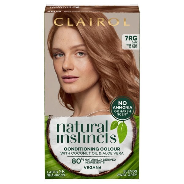 Clairol Natural Instincts Hair Dye 7RG Dark Rose Gold Blonde