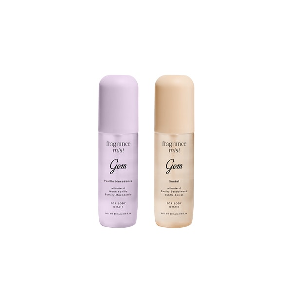 Gem Mists Body & Hair: Santal 90Ml & Vanilla Macadamia 90Ml