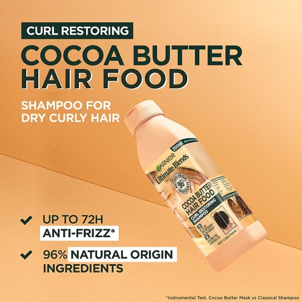 Garnier Ultimate Blends Hair Food Cocoa Butter Shampoo