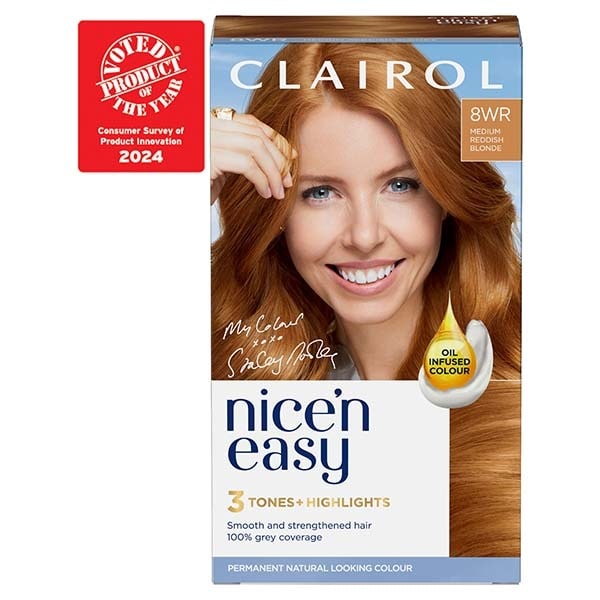 Clairol Nice'n Easy Hair Dye 8WR Golden Auburn