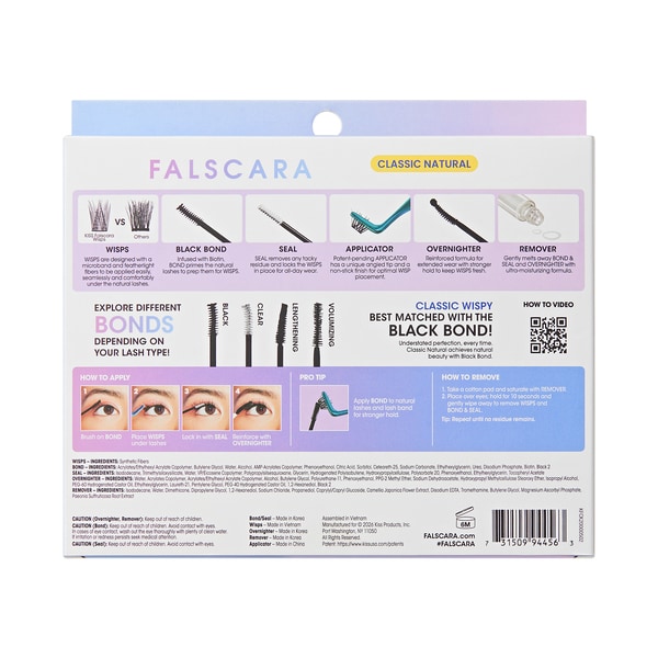 Kiss Falscara All Inclusive Kit - Classic Natural