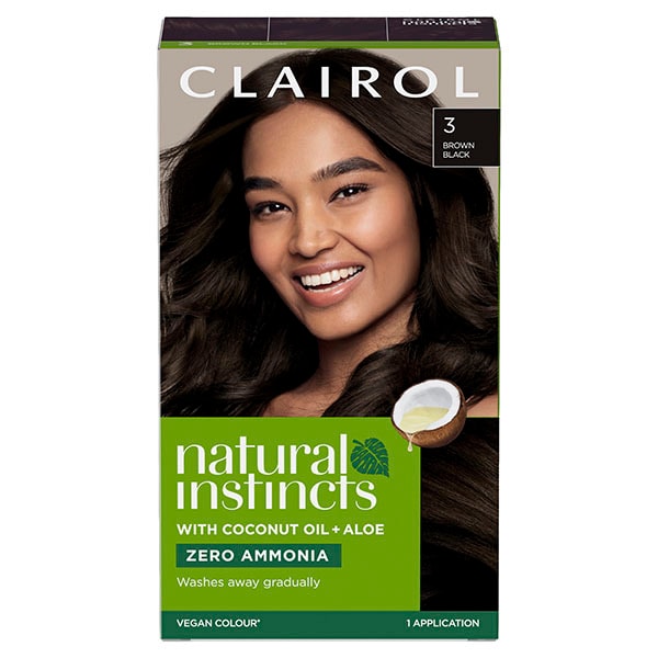 Clairol Natural Instincts Hair Dye 3 Darkest Brown