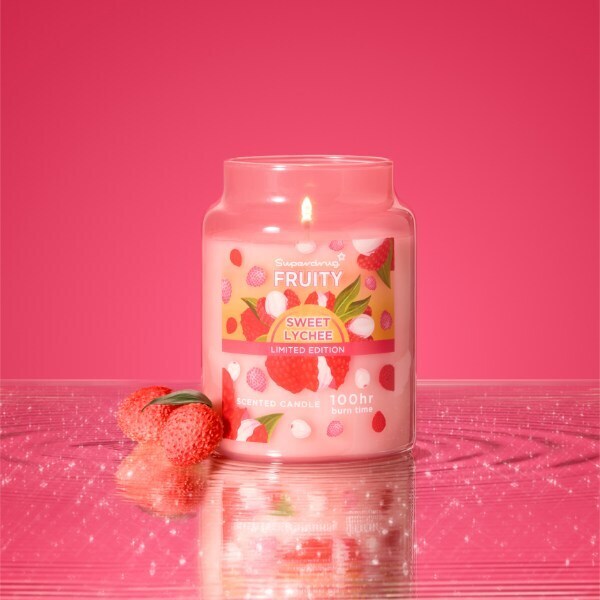 Superdrug Fruity Lychee 620G Candle